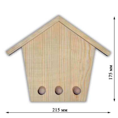 Заготовка деревянная «Ключница» №04 150/215х20х180 мм сосна 2,004с