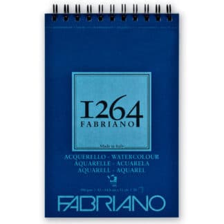 Альбом для акварели на спирали «1264» А5 (14,8х21 см) 300 г/м.кв. 20 листов Fabriano
