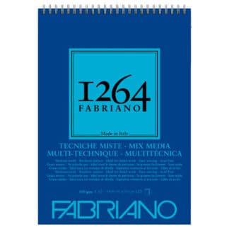 Альбом для рисования Mixed Media на спирали «1264» А5 (14,8х21 см) 300 г/м.кв. 15 листов Fabriano