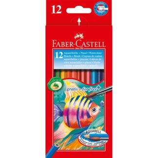 Набор акварельных карандашей 12 цветов в картонной коробке Faber-Castell