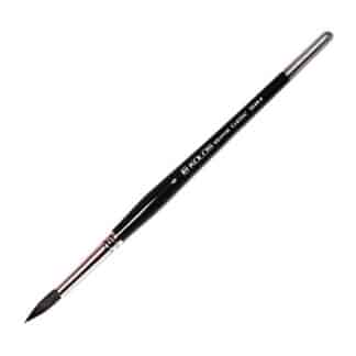 Кисточка «Kolos» Classic 3049R Белка круглая №06 короткая ручка черный ворс