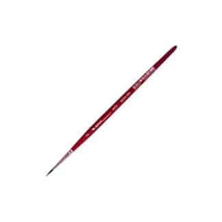 Кисточка «Автор» 5072 Белка имитация круглая №02 короткая ручка красная АртАвангард