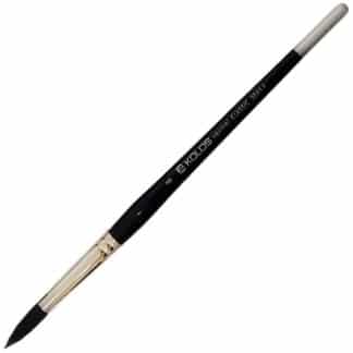 Кисточка «Kolos» Classic 3049R Белка круглая №08 короткая ручка черный ворс