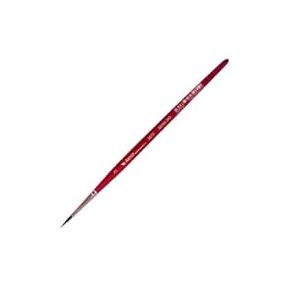 Кисточка «Автор» 5072 Белка имитация круглая №03 короткая ручка красная АртАвангард