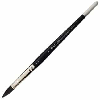 Кисточка «Kolos» Classic 3049R Белка круглая №09 короткая ручка черный ворс