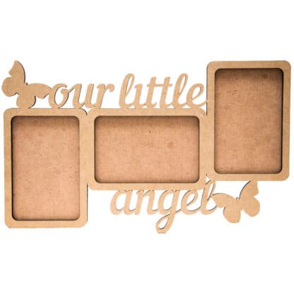 Заготовка деревянная рамка «Надпись Our little angel», 38х22х0.6 см МДФ