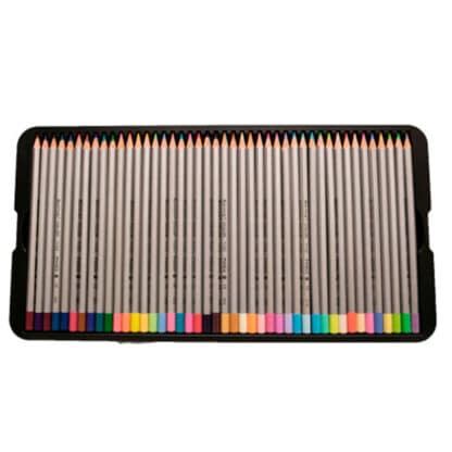 7100-120TN Олівці кольорові 120 кольорів шестигранні в металевій коробці «Raffine» Marco