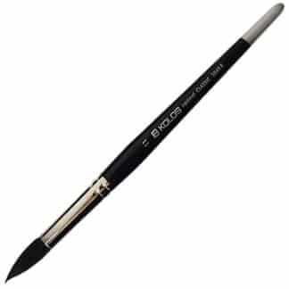Кисточка «Kolos» Classic 3049R Белка круглая №11 короткая ручка черный ворс