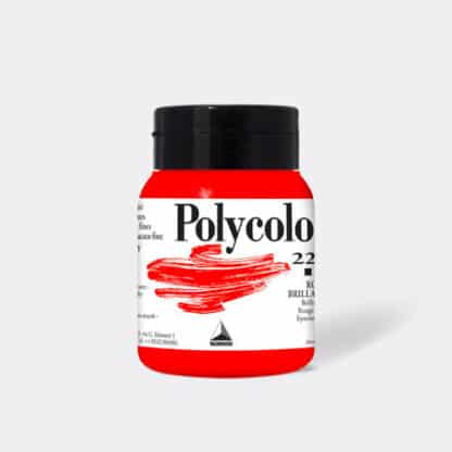 Акриловая краска Polycolor 500 мл 220 красный яркий Maimeri Италия