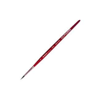 Кисточка «Автор» 5072 Белка имитация круглая №04 короткая ручка красная АртАвангард