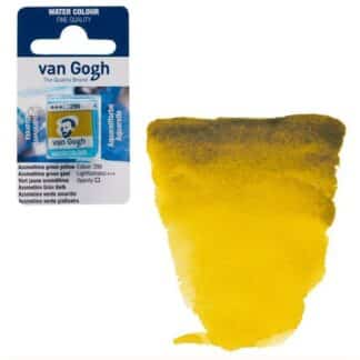 Акварельна фарба Van Gogh 296 Азометин зелено-жовтий 2,5 мл кювета Royal Talens