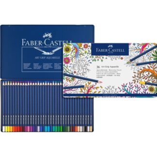 Набор акварельных карандашей Art Grip 36 штук в металлическом пенале Faber-Castell