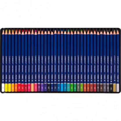8010-36TN Олівці кольорові 36 кольорів шестигранні в металевій коробці «Chroma» Marco