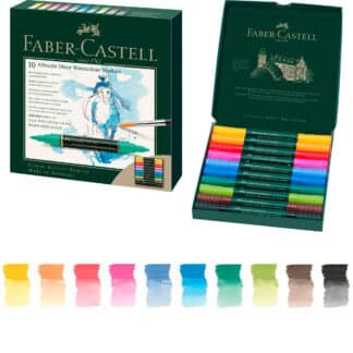 Набор двухсторонних маркеров Watercolour Markers 10 штук  160310 Faber-Castell