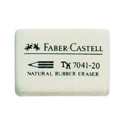 Ластик для олівця білий Faber-Castell 7041-20