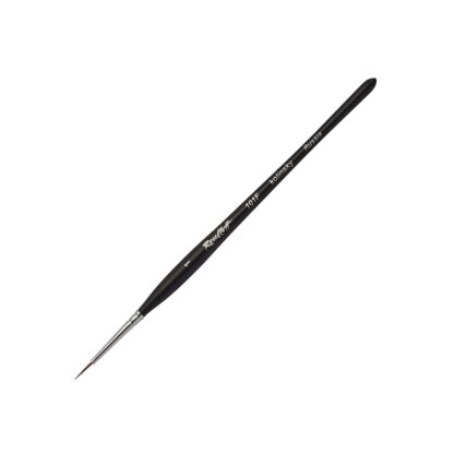 Кисточка «Roubloff» 101F Колонок круглая №01 короткая ручка черная