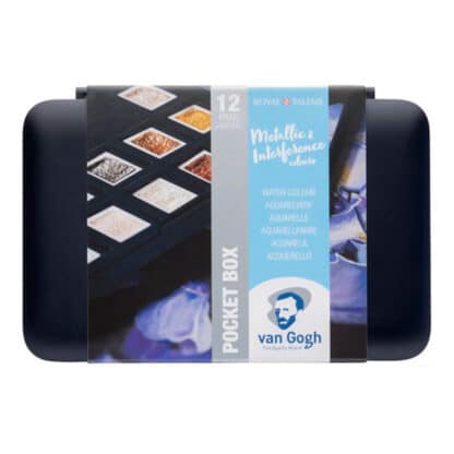 Набір акварельних фарб Van Gogh 12 кольорів кювета (з пензлем) Specialty Pocket box Royal Talens