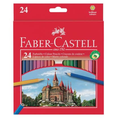 Набор цветных карандашей «Замок и рыцари» 24 цвета Faber-Castell