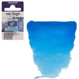 Акварельна фарба Van Gogh 535 Церулеум блакитний ФЦ 2,5 мл кювета Royal Talens