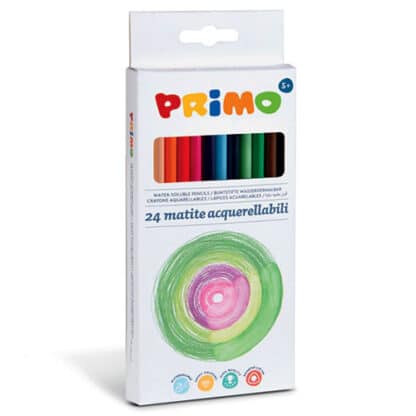 Набор акварельных карандашей Minabella 24 цвета в картонной коробке Primo Италия
