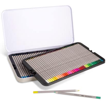Набір кольорових олівців 72 кольори в металевій коробці Primo Італія