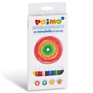 Набор цветных карандашей Minabella 12 цветов в картонной коробке Primo Италия