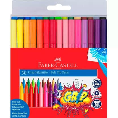 Набір фломастерів Grip 30 кольорів Faber-Castell 155335