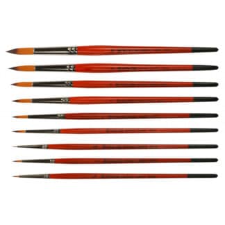 Кисточка «Kolos» Carrot 1097R Синтетика круглая №01 короткая ручка рыжий ворс