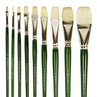 Пензлі художні щетина плоска CLASSIC KOLOS