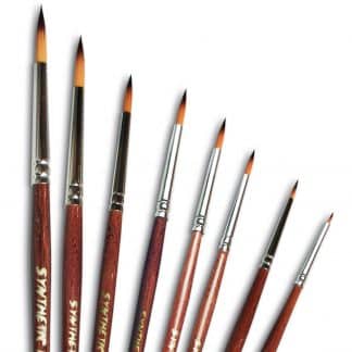 Пензлі художні синтетика кругла коротка ручка «Живопис» Китай