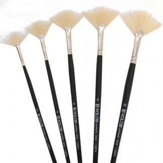 Пензлі художні синтетика віялова "Milk" Kolos