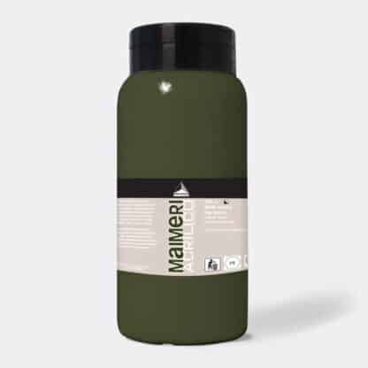 Акрилова фарба Acrilico 1000 мл 358 зелений жовчний Maimeri Італія