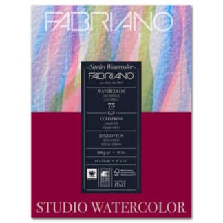 17522432 Альбом для акварели Watercolour 24х32 см 200 г/м.кв. 75 листов склейка Fabriano Италия