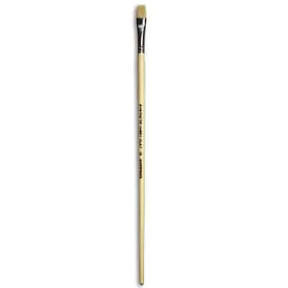 Кисточка Ivory «Живопись» 1312 Синтетика плоская № 10 длинная ручка бежевый ворс