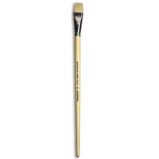 Пензлик Ivory «Живопис» 1312 Синтетика плоска № 20 довга ручка бежевий ворс