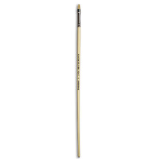 Кисточка Ivory «Живопись» 1312 Синтетика плоская № 04 длинная ручка бежевый ворс