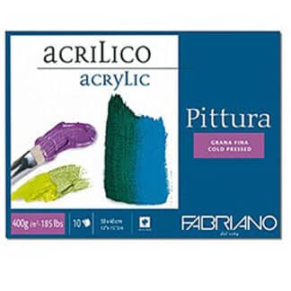 40002535 Альбом для акриловой живописи Pittura 25х35 см 400 г/м.кв. 10 листов Fabriano Италия