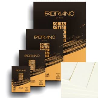 57714821 Блокнот для ескізів Schizzi А5 (14,8х21 см) 90 г/м.кв. 60 аркушів склейка Fabriano Італія