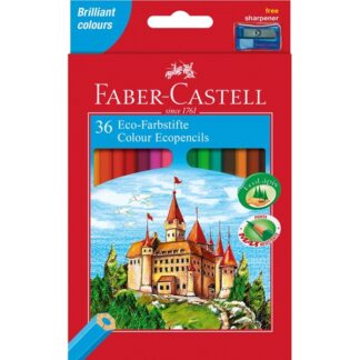 Набор цветных карандашей «Замок и рыцари» 36 цветов (точилка) Faber-Castell