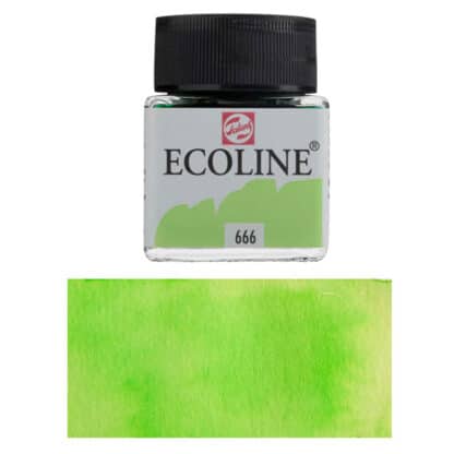 Акварельна фарба рідка Ecoline 666 Зелений пастельний 30 мл Royal Talens