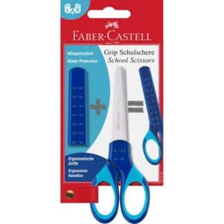 Ножницы детские синие Grip Faber-Castell
