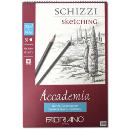 44124259 Альбом для графики на спирали Accademia А2 (42х59,4 см) 120 г/м.кв. 50 листов Fabriano Италия