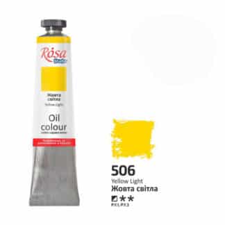 Масляная краска Rosa Studio 506 Желтый светлый 60 мл Украина