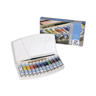 Набір акварельних фарб Van Gogh 12 кольорів туба 10 мл (з пензлем) пластикова коробка Royal Talens