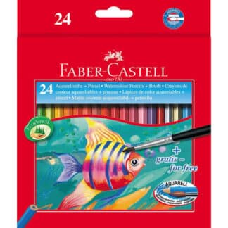 Набор акварельных карандашей 24 цвета в картонной коробке Faber-Castell