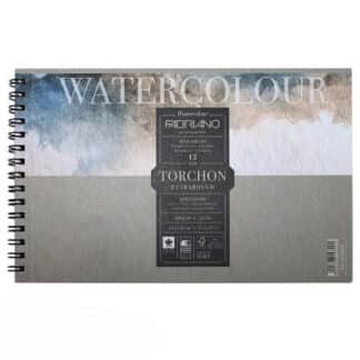19100280 Альбом для акварели Watercolour Torchon Extra Rough А4 (21х29,7 см) 300 г/м.кв. 12 листов на спирали Fabriano Италия