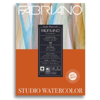 19503004 Альбом для акварели Studio 22,9х30,5 см 300 г/м.кв. 50 листов Fabriano Италия