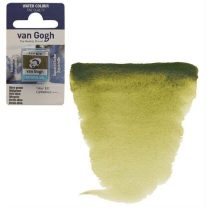 Акварельна фарба Van Gogh 620 Оливковий зелений 2,5 мл кювета Royal Talens
