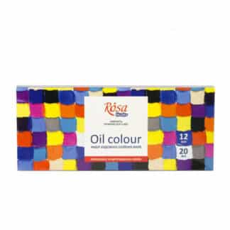 Набір олійних фарб Rosa Studio 12 кольорів по 20 мл 131007