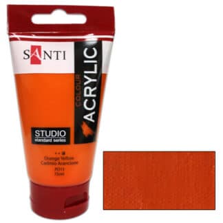 Акриловая краска Santi Studio Кадмий оранжевый 75 мл Великобритания